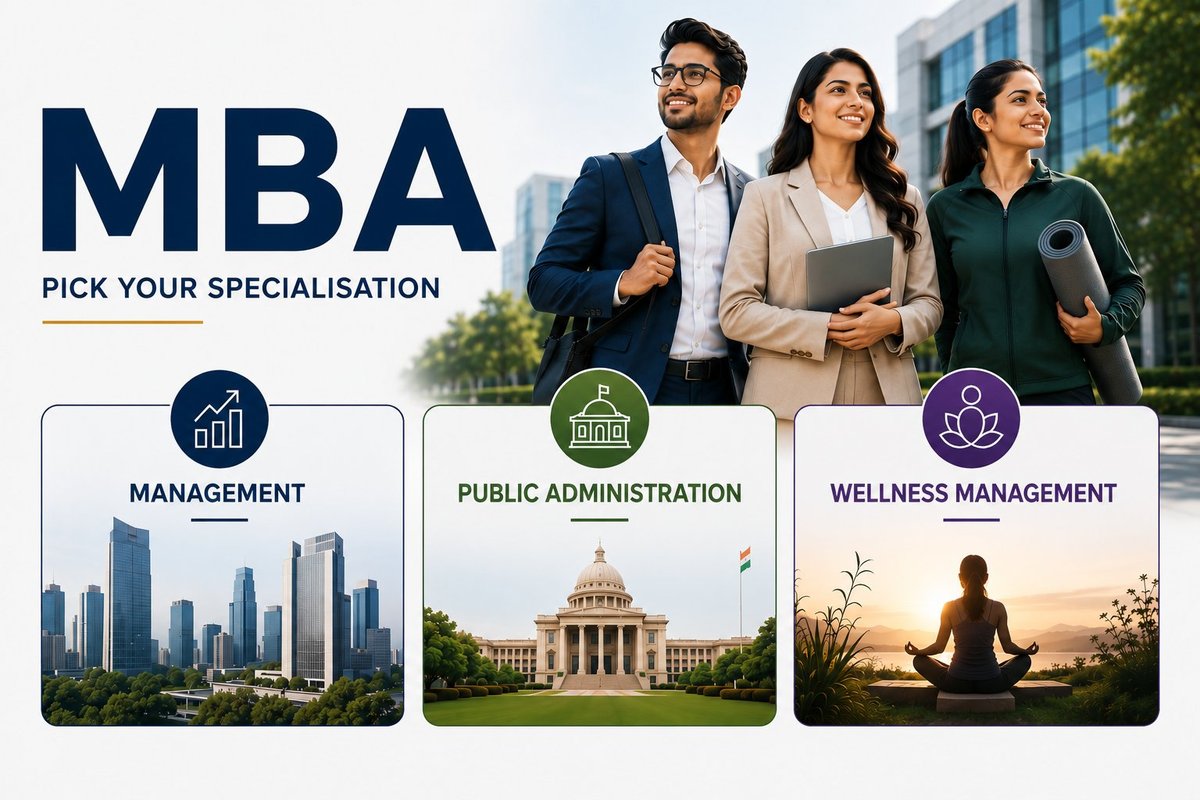 MBA specialisations: Management, Public Administration, Wellness Management